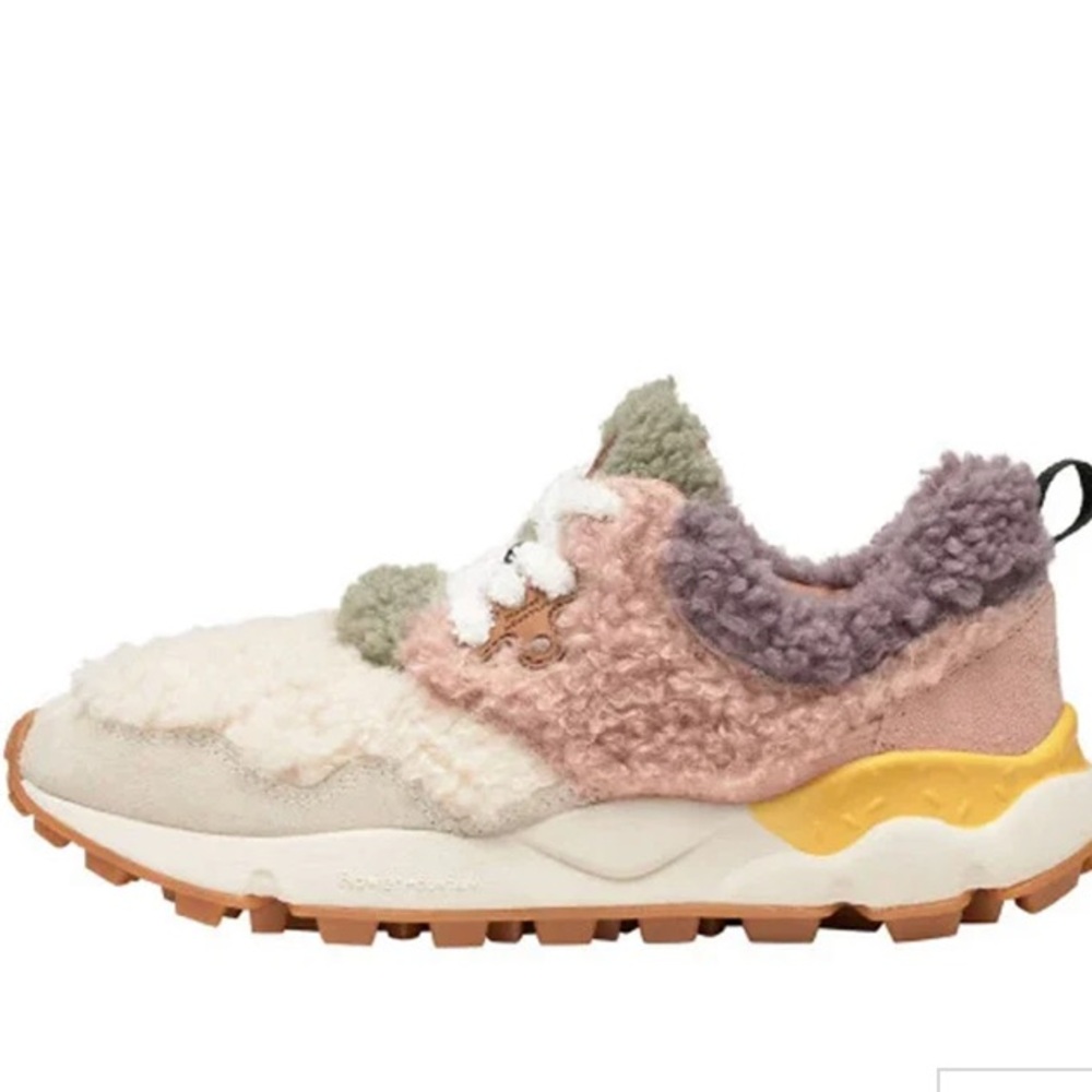 Flower Mountain Pampas Teddy Sneaker (Women) - Ice/Pink